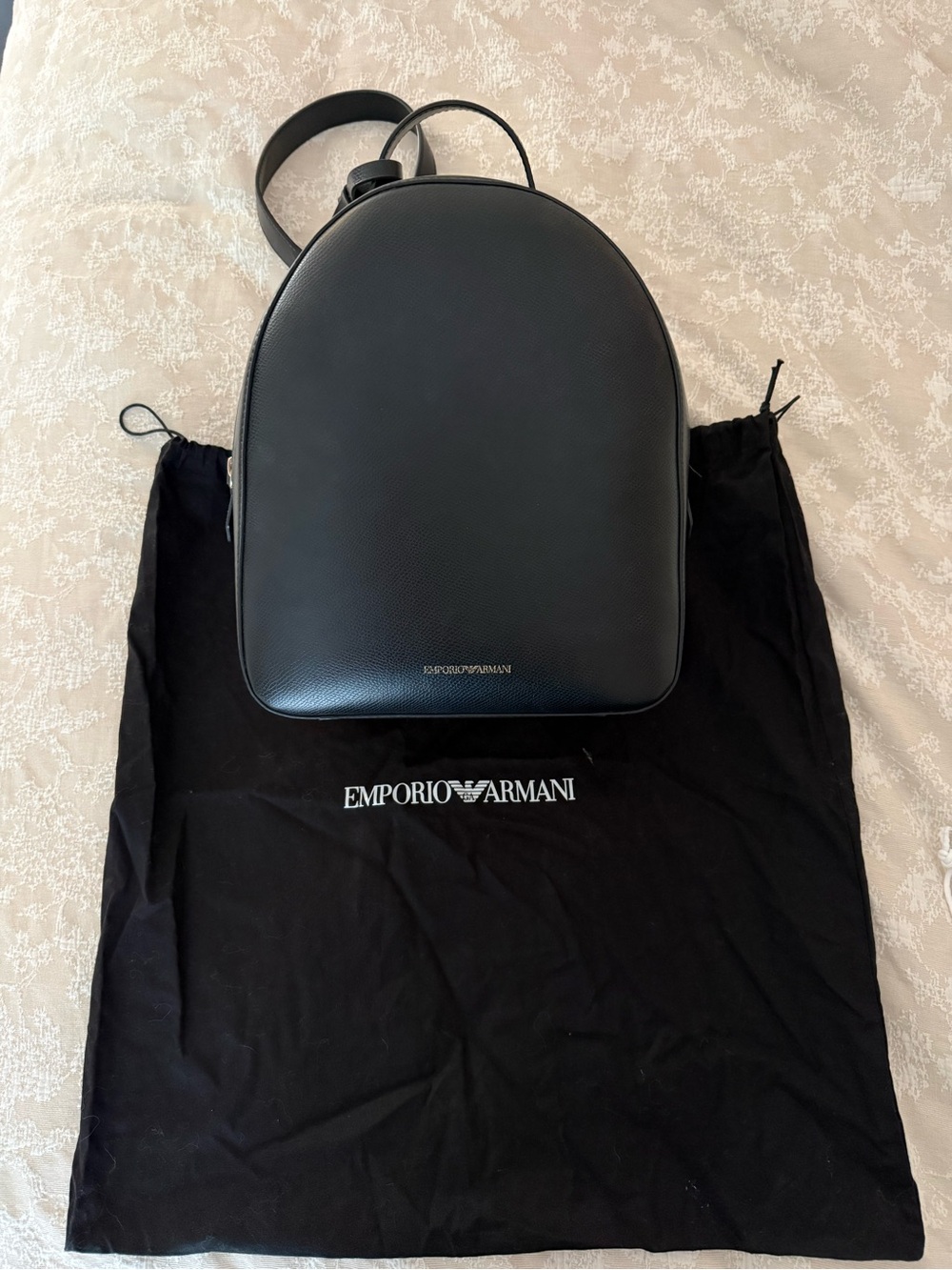 Emporio Armani Black Women’s Leather Backpack